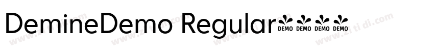 DemineDemo Regular字体转换